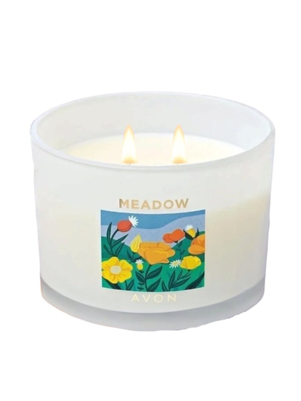 Avon Meadow Double Wick Scented Candle